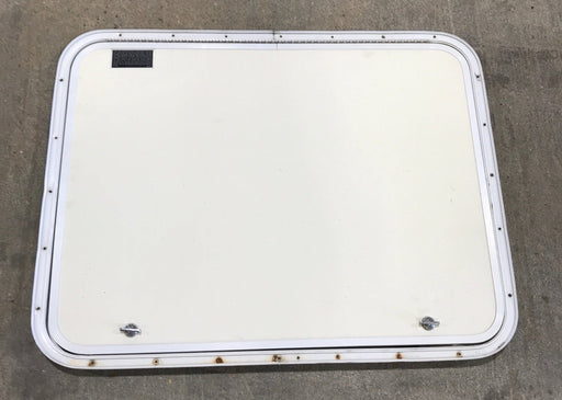 Used Radius Cornered Cargo Door 30 1/4" x 23" x 3/4" D - Young Farts RV Parts