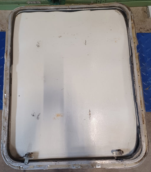Used Radius Cornered Cargo Door 30 3/4" x 34" x 5/8"D - Young Farts RV Parts