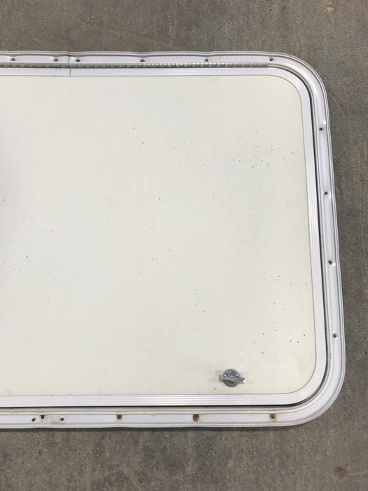 Used Radius Cornered Cargo Door 30" W x 20" H x 3/4" D - Young Farts RV Parts