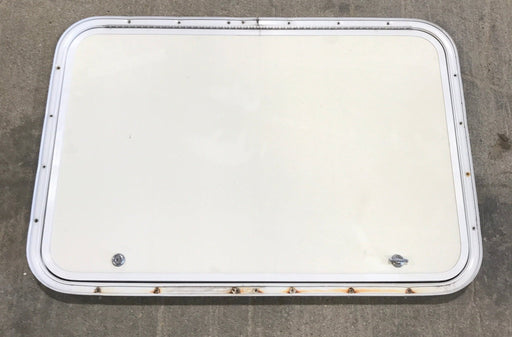Used Radius Cornered Cargo Door 30" W x 20" H x 3/4" D - Young Farts RV Parts