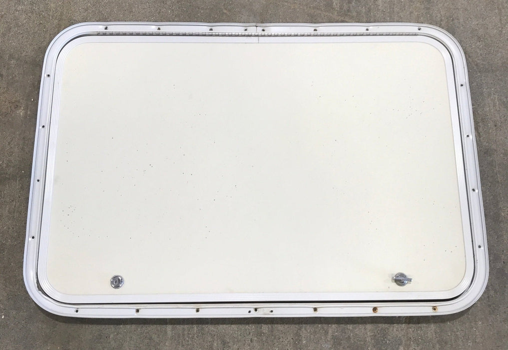 Used Radius Cornered Cargo Door 30" W x 20" H x 3/4" D - Young Farts RV Parts