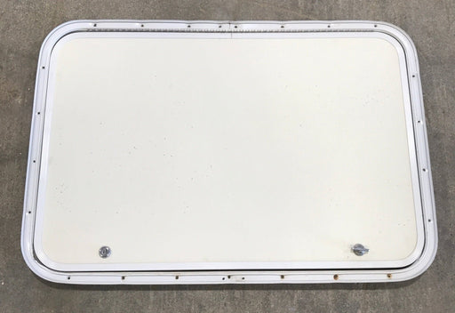 Used Radius Cornered Cargo Door 30" W x 20" H x 3/4" D - Young Farts RV Parts