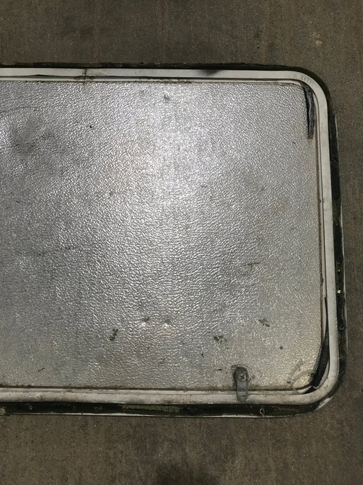 Used Radius Cornered Cargo Door 30" W x 20" H x 3/4" D - Young Farts RV Parts