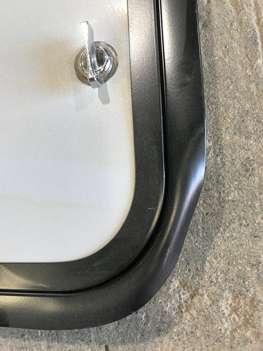 Used Radius Cornered Cargo Door 33 3/4" x 23 1/4" x 2"D - Young Farts RV Parts