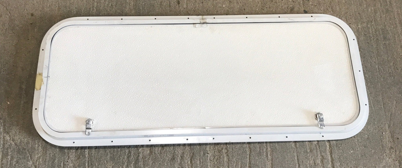 Used Radius Cornered Cargo Door 35 3/4" x 13 3/4" x 3/4"D - Young Farts RV Parts