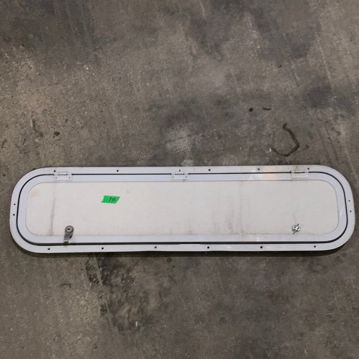 Used Radius Cornered Cargo Door 37 3/4" X 8 3/4" X 1/2" D - Young Farts RV Parts