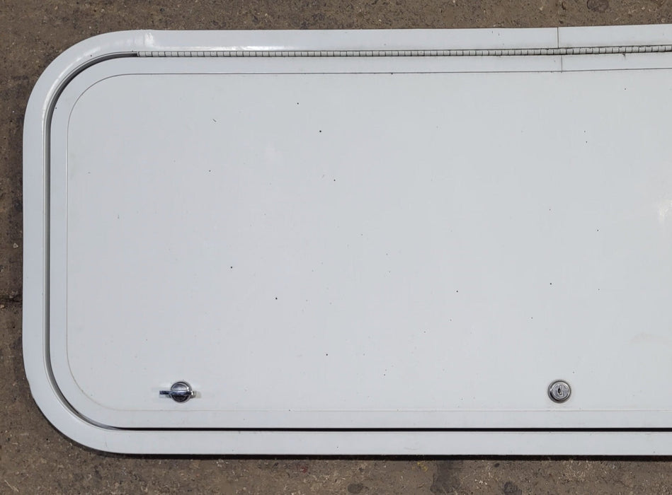 Used Radius Cornered Cargo Door 39 7/8" x 15" x 1"D - Young Farts RV Parts