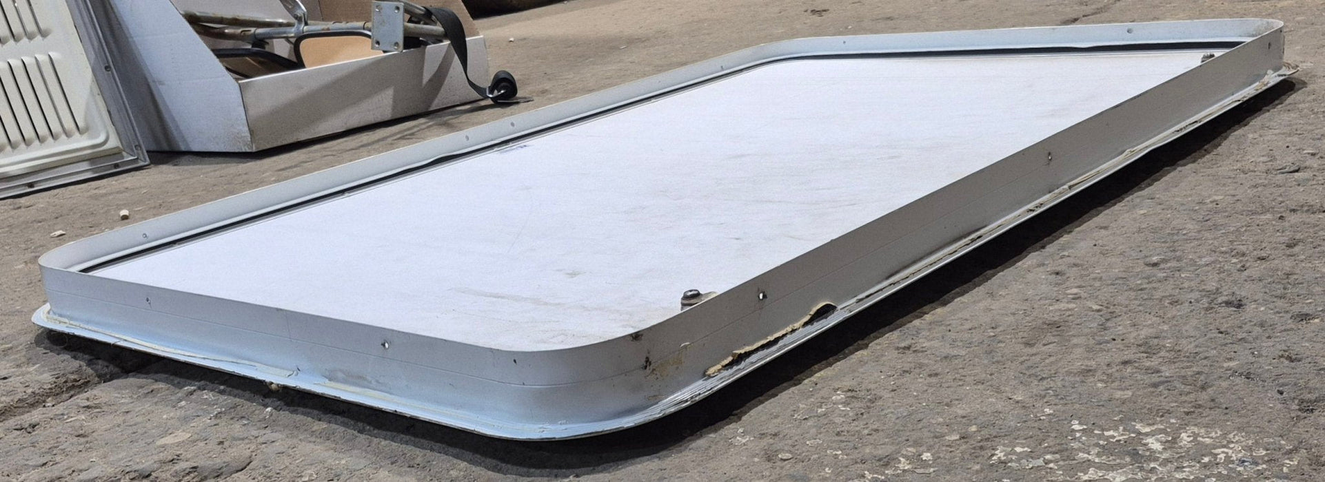 Used Radius Cornered Cargo Door 45" x 29" x 1 7/8" D - Young Farts RV Parts