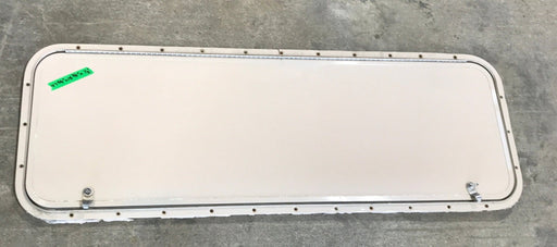 Used Radius Cornered Cargo Door 47 3/4" W x 15 3/5" H x 1/2" D - Young Farts RV Parts