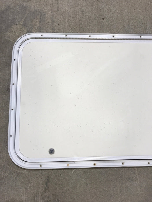 Used Radius Cornered Cargo Door 47 3/4" x 19 3/4" x 3/4" D - Young Farts RV Parts