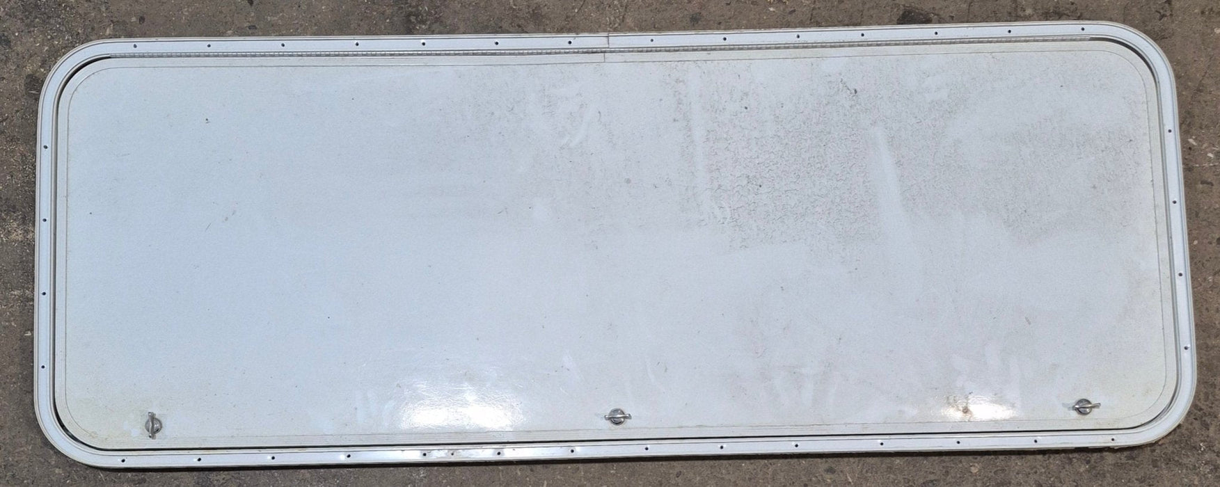 Used Radius Cornered Cargo Door 59 3/4" x 21 7/8" x 1/2" D - Young Farts RV Parts