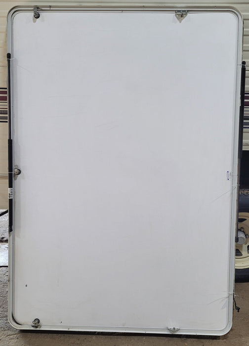 Used Radius Cornered Outdoor Kitchen Compartment Door 67 1/4" W x 47 3/8" H x 1 3/8" D - Young Farts RV Parts