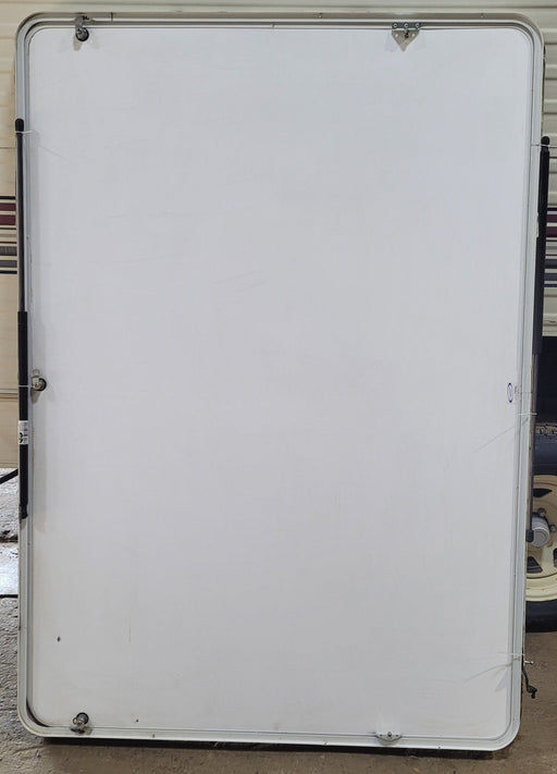 Used Radius Cornered Outdoor Kitchen Compartment Door 67 1/4" W x 47 3/8" H x 1 3/8" D - Young Farts RV Parts