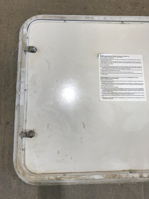 Used Radius Cornered Propane/Cargo Door 29 3/4" x 23 3/4" x 3/4" D - Young Farts RV Parts