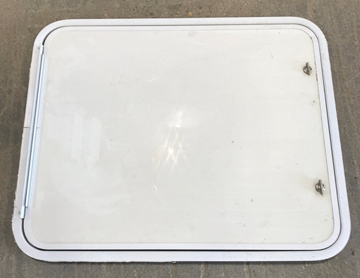 Used Radius Cornered Propane/Cargo Door 29 3/4" x 23 3/4" x 3/4" D - Young Farts RV Parts
