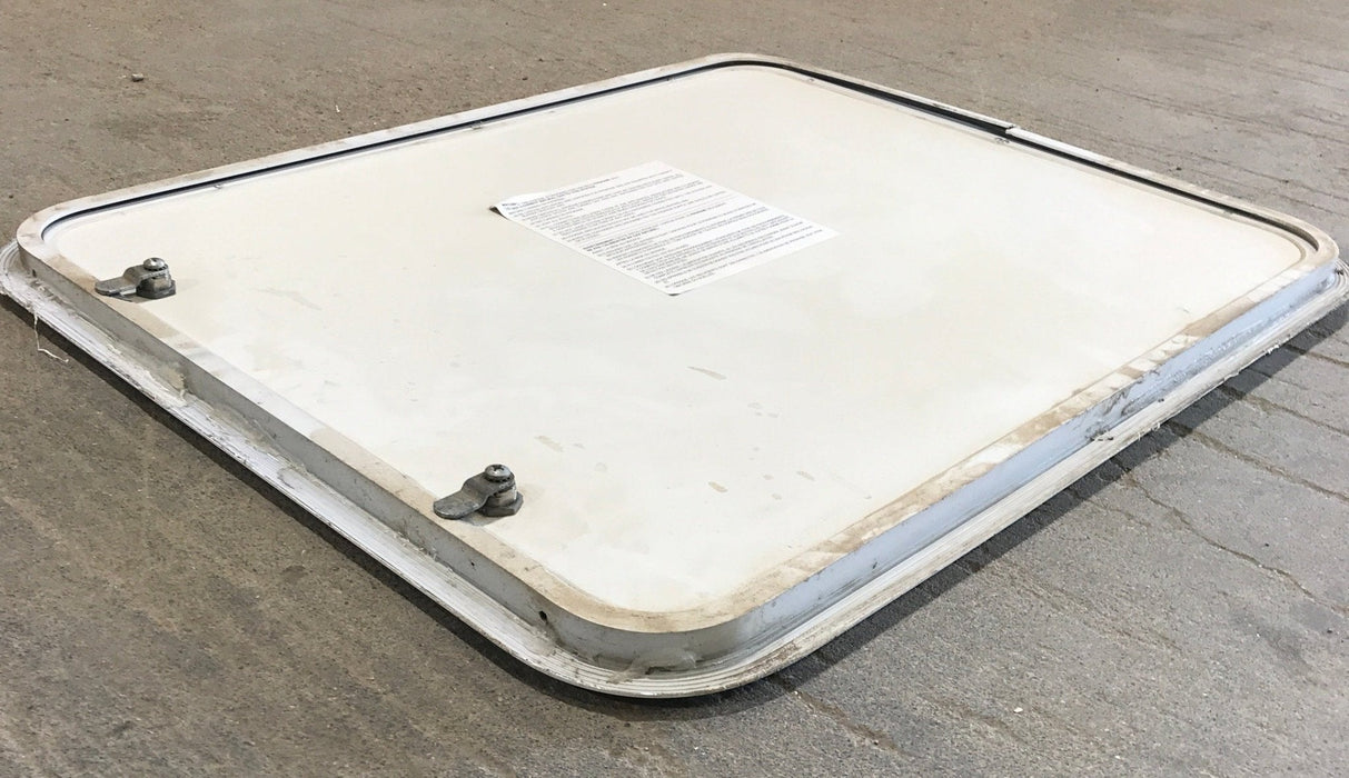 Used Radius Cornered Propane/Cargo Door 29 3/4" x 23 3/4" x 3/4" D - Young Farts RV Parts