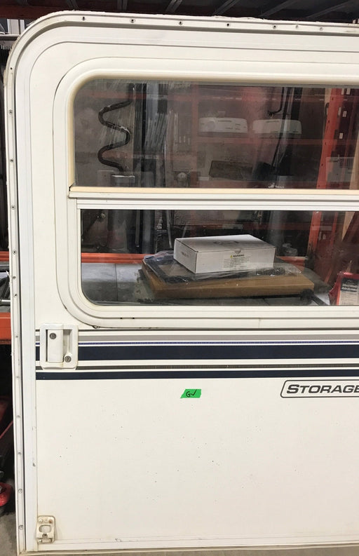 Used Radius Storage/ Teardrop Trailer Entry Door 42" x 48" x 1 1/2" - Young Farts RV Parts