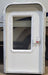 Used Radius Storage/ Teardrop Trailer Entry Door 43 7/8" x 24 1/8" x 2 1/4" D - Young Farts RV Parts