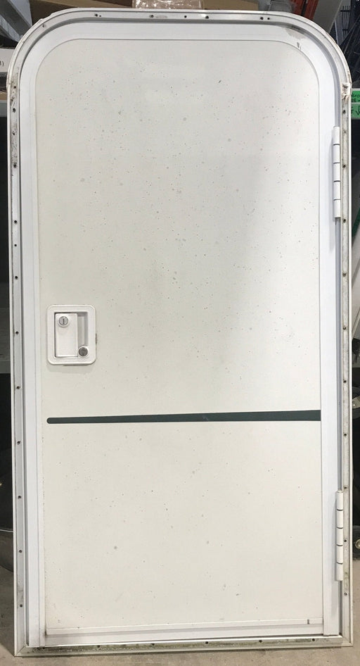 Used Radius Storage/ Teardrop Trailer Entry Door 44" x 22" x 1 1/2" D - Young Farts RV Parts