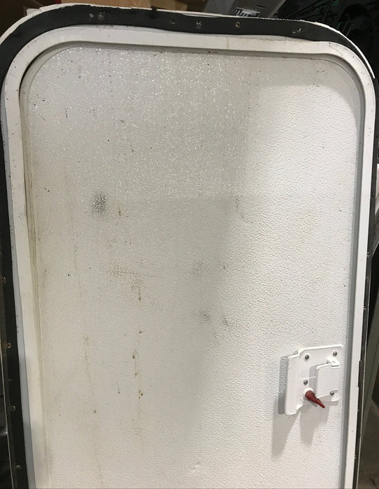 Used Radius Storage/ Teardrop Trailer Entry Door 44" x 22" x 1 1/2" D - Young Farts RV Parts