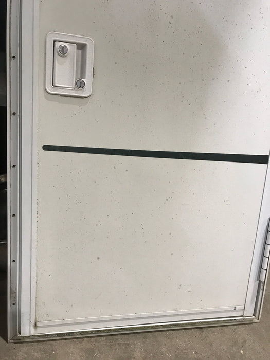 Used Radius Storage/ Teardrop Trailer Entry Door 44" x 22" x 1 1/2" D - Young Farts RV Parts