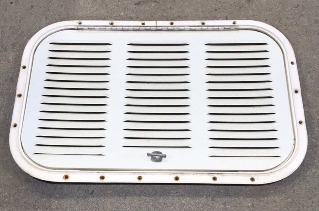 Used Retro NORCOLD 616009/ DOMETIC (P/N UNKNOWN for RM2214R) - Off White Vent Door with Off White Trim - Young Farts RV Parts