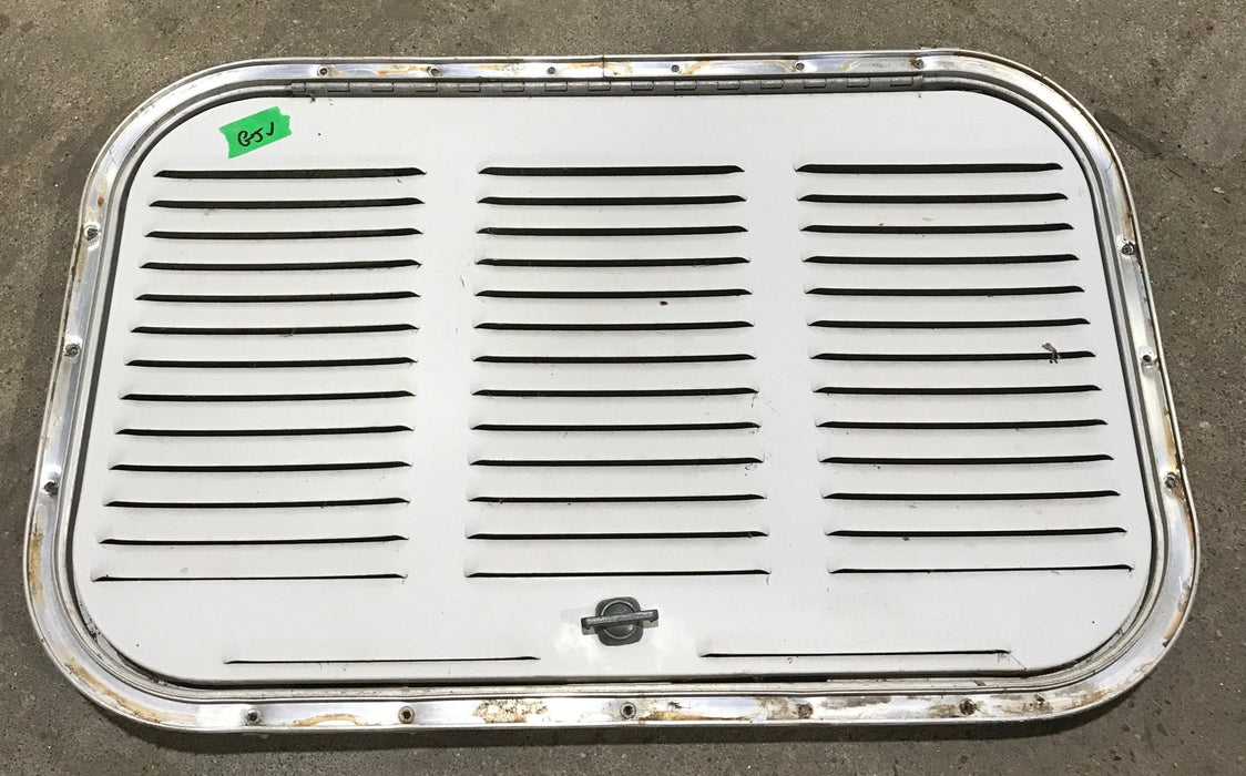 Used Retro NORCOLD 616009/ DOMETIC (P/N UNKNOWN for RM2214R) - Off White Vent Door with Silver Trim - Young Farts RV Parts