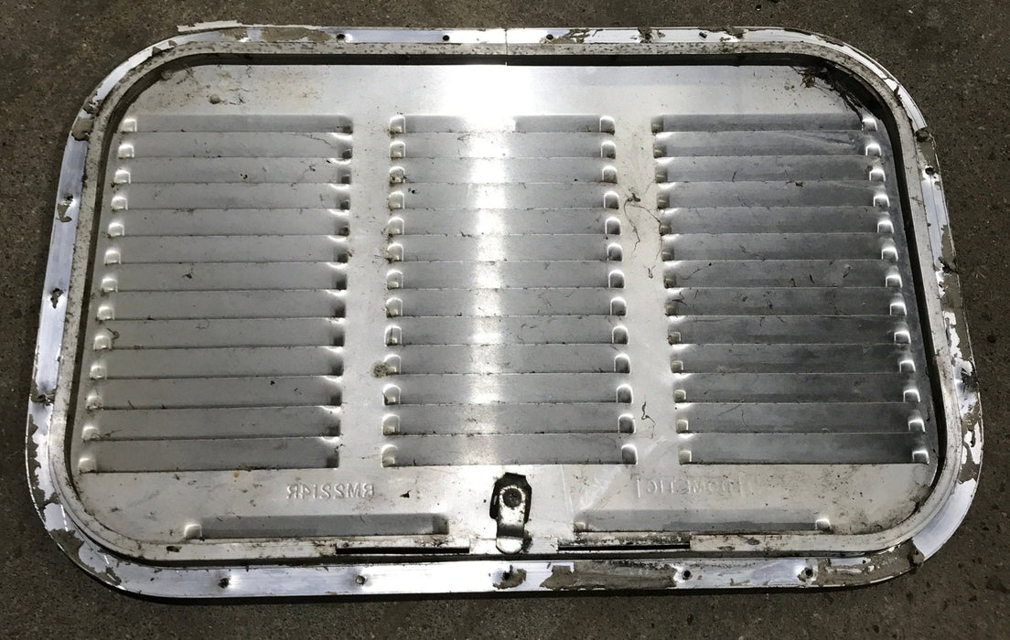 Used Retro NORCOLD 616009/ DOMETIC (P/N UNKNOWN for RM2214R) - Off White Vent Door with Silver Trim - Young Farts RV Parts