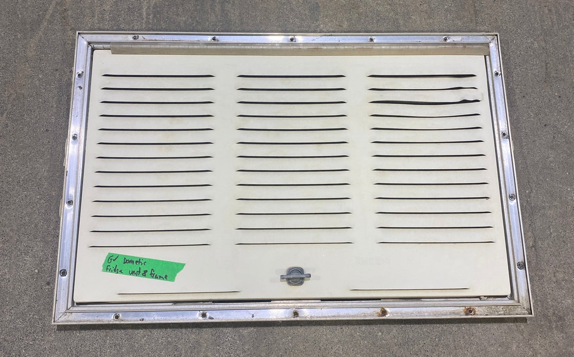 Used Retro NORCOLD 616010/ DOMETIC (P/N UNKNOWN for RM2214) - Off White Vent Door - Young Farts RV Parts