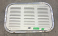 Used Retro NORCOLD - Off White Vent Door with Silver Trim - Young Farts RV Parts