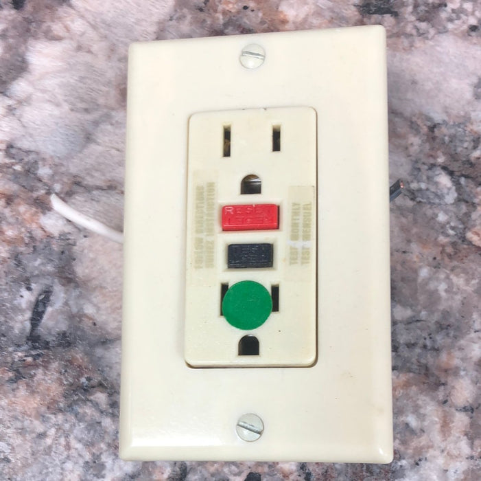 Used RV 110 Volt GFI Wall Receptacle / Outlet - Young Farts RV Parts
