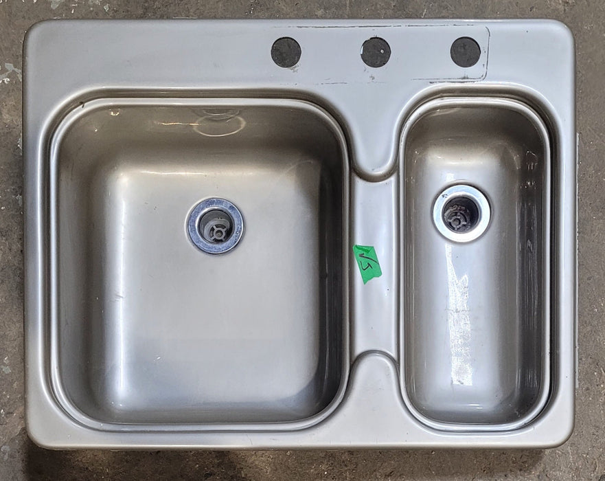 Used RV Double Kitchen Sink 24 7/8” W x 19 3/8” L - Young Farts RV Parts