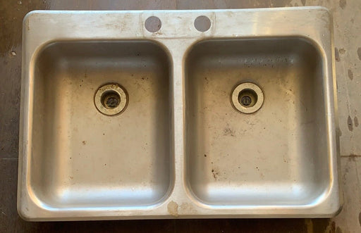 Used RV Double Kitchen Sink 25” W x 17” L - Young Farts RV Parts