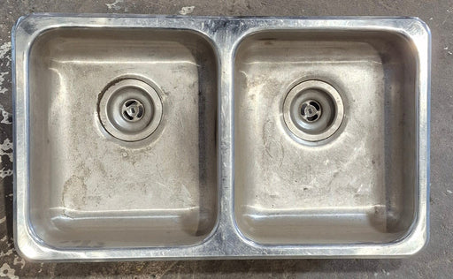 Used RV Double Kitchen Sink 27 3/8” W x 16 1/8” L - Young Farts RV Parts