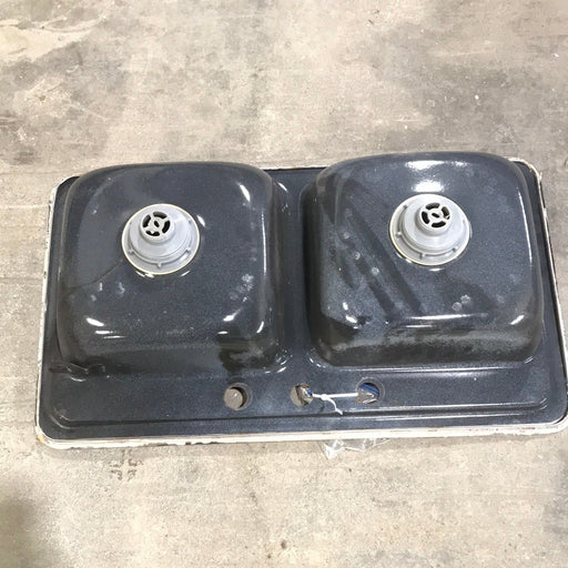 Used RV Double Kitchen Sink 33” W x 19” L IAPMO S10145 - S 94 - Young Farts RV Parts