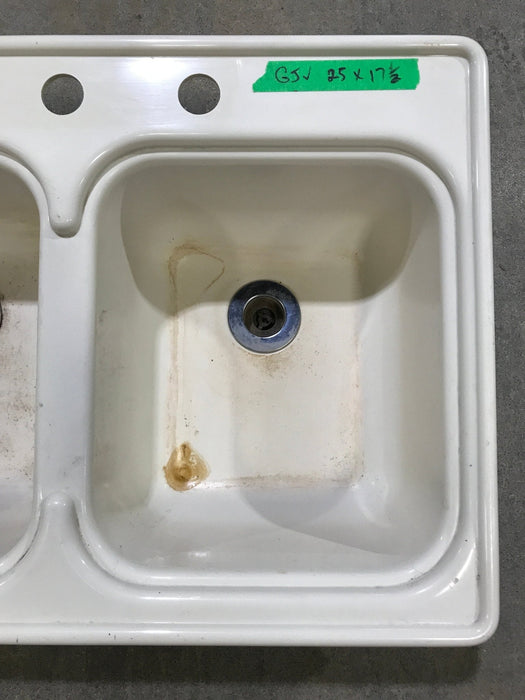 Used RV Kitchen Sink 25” W x 17 1/2” L - Young Farts RV Parts
