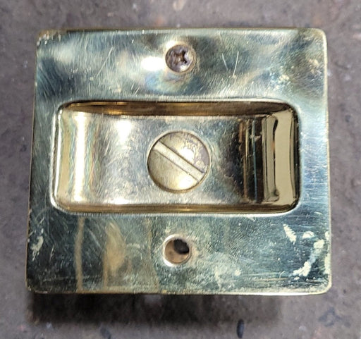 Used RV Pocket Door Brass Privacy Lock - Young Farts RV Parts
