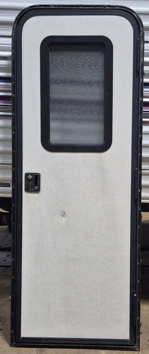 Used RV Radius Entry Door 25 3/4" W x 71 3/8" H - Young Farts RV Parts