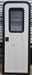 Used RV Radius Entry Door 25 3/4" W x 71 3/8" H - Young Farts RV Parts