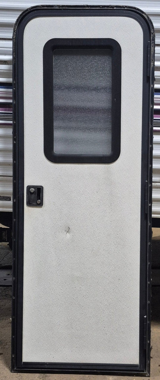 Used RV Radius Entry Door 25 3/4" W x 71 3/8" H - Young Farts RV Parts
