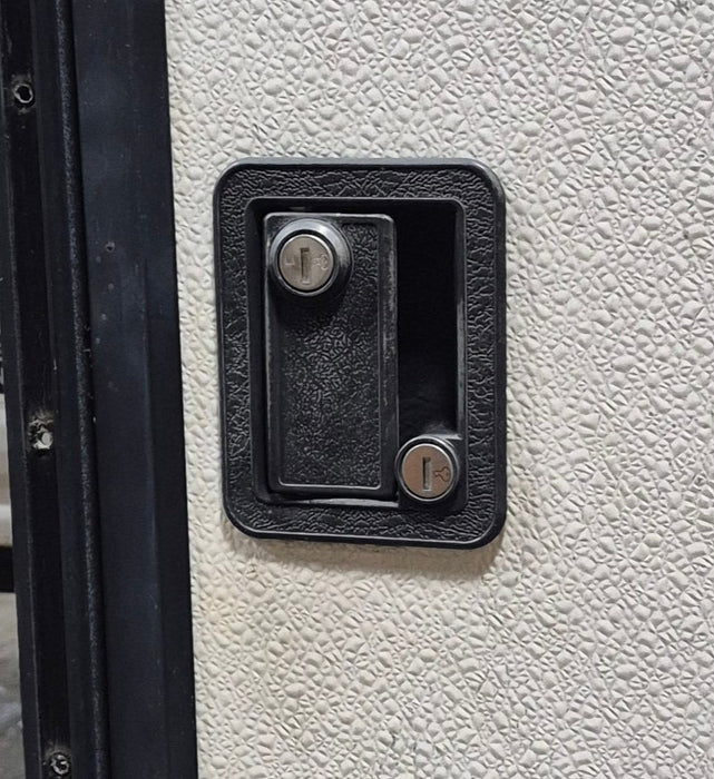 Used RV Radius Entry Door 25 3/4" W x 71 3/8" H - Young Farts RV Parts