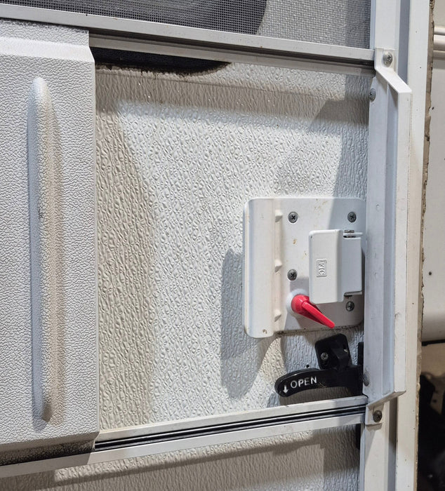 Used RV Radius Entry Door 25 5/8" W x 71 7/8" H - Young Farts RV Parts