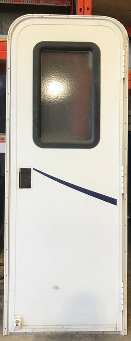 Used RV Radius Entry Door 25 5/8" x 71 1/2" - Young Farts RV Parts