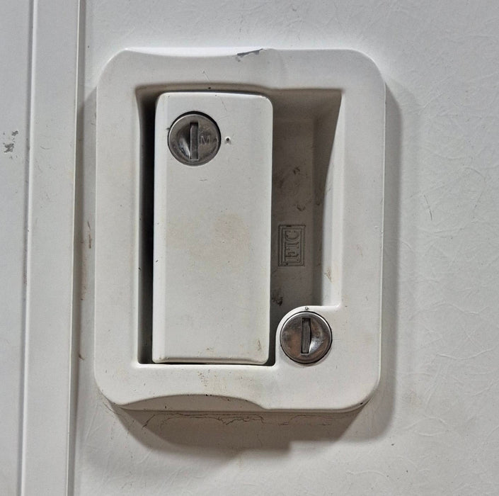 Used RV Radius Entry Door 29 1/2" W x 71 3/8" H - Young Farts RV Parts