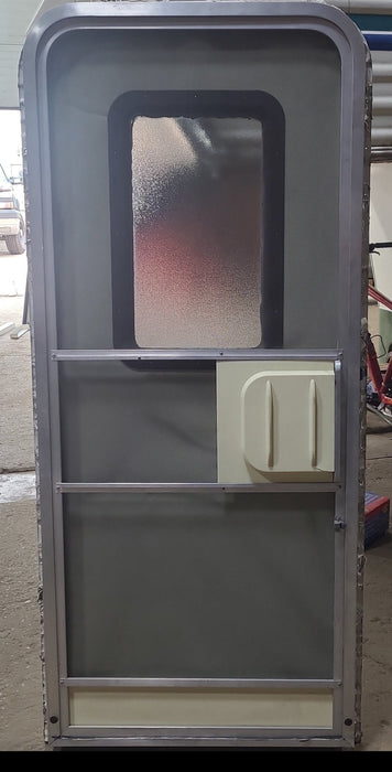 Used RV Radius Entry Door 29 1/2" x 67 7/8" - Young Farts RV Parts