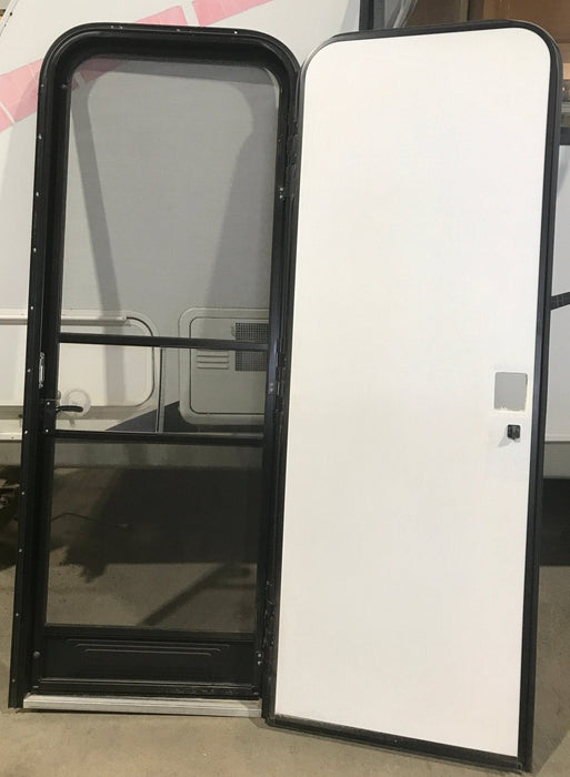 Used RV Radius Entry Door 72" x 25 1/2" - Young Farts RV Parts