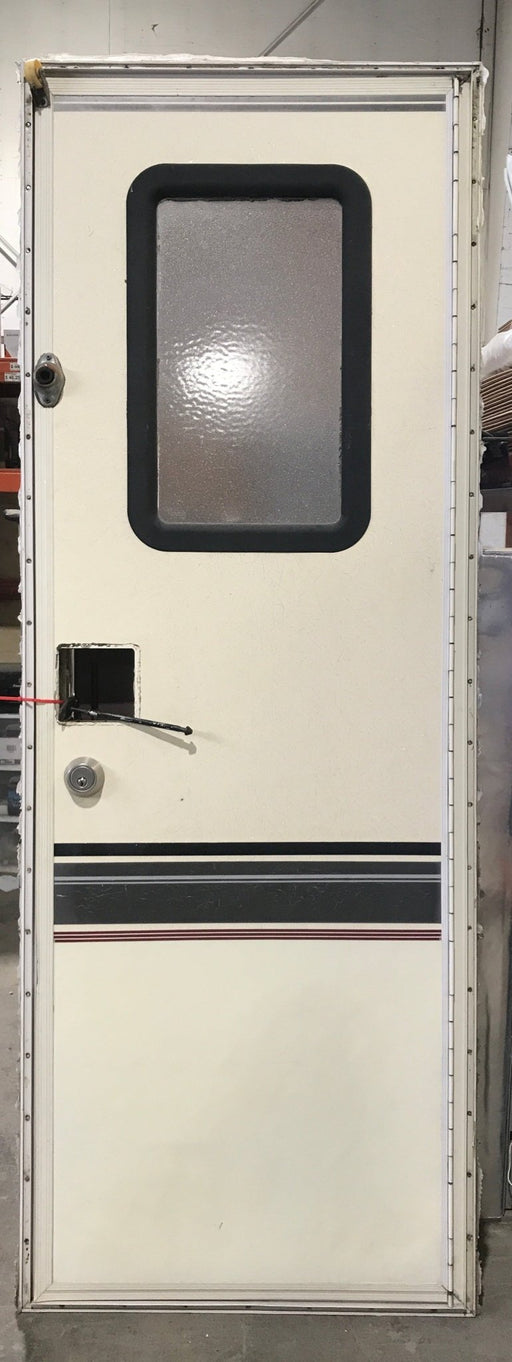 Used RV Square Entry Door 26 1/2" x 77 1/2" - Young Farts RV Parts