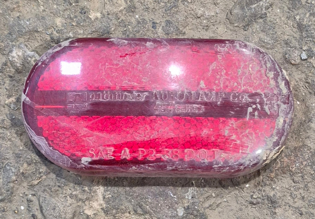 Used SAE - A - P2 - 88 D.O.T. Replacement Lens for Marker Light - Red - Young Farts RV Parts