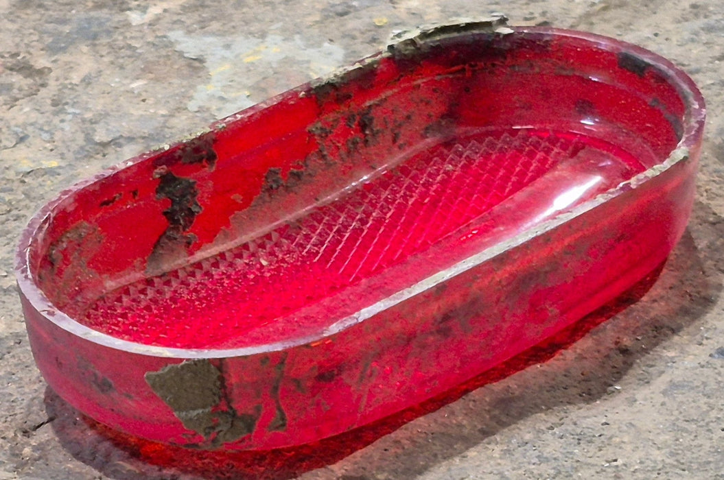 Used SAE - A - P2 - 88 D.O.T. Replacement Lens for Marker Light - Red - Young Farts RV Parts