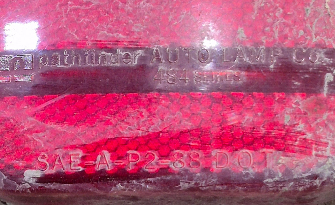 Used SAE - A - P2 - 88 D.O.T. Replacement Lens for Marker Light - Red - Young Farts RV Parts